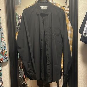 Dixxon Flannel Medium Bamboo long sleeve dress shirt 2.0 in black.